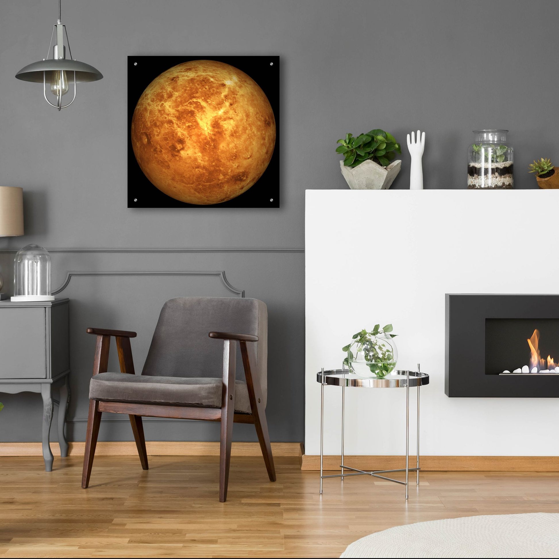 Epic Art 'Planet Venus' by Epic Portfolio, Acrylic Glass Wall Art,24x24