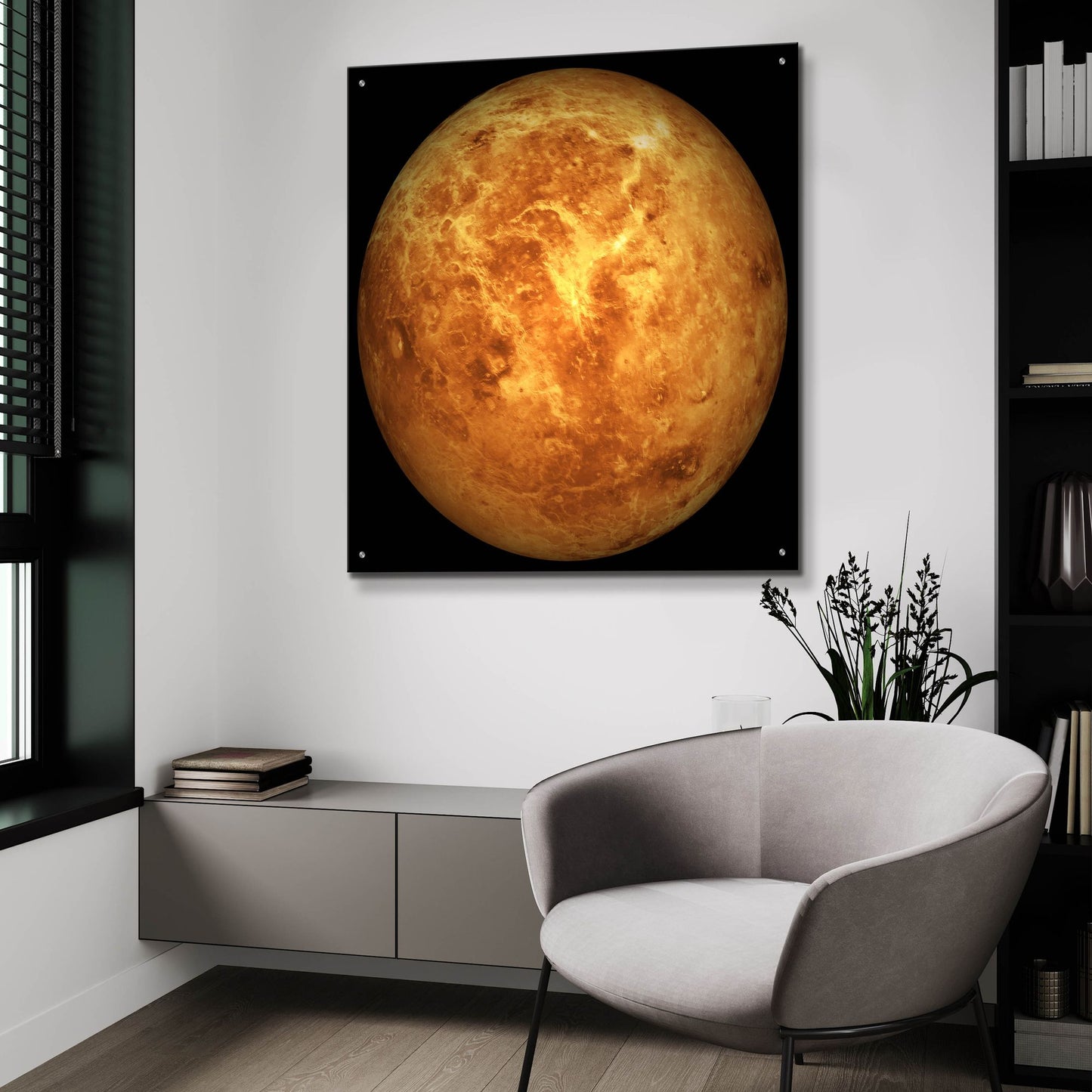 Epic Art 'Planet Venus' by Epic Portfolio, Acrylic Glass Wall Art,36x36