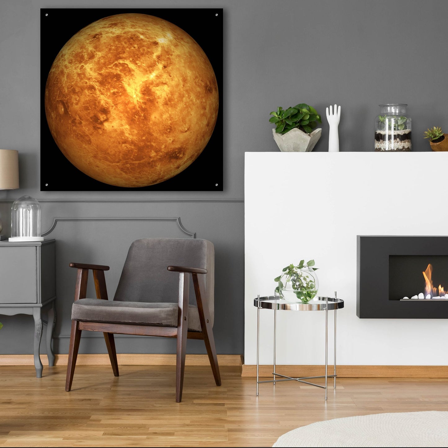 Epic Art 'Planet Venus' by Epic Portfolio, Acrylic Glass Wall Art,36x36