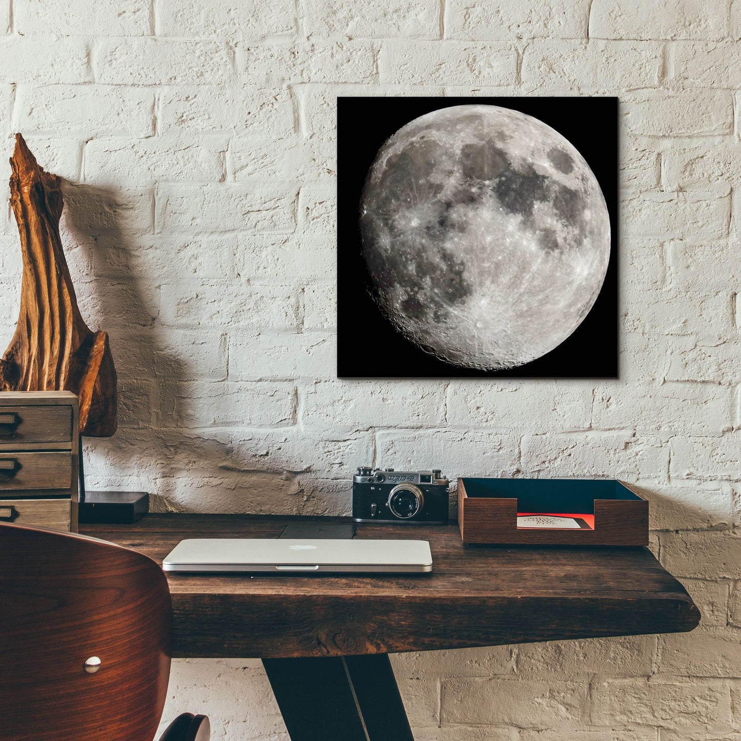 Epic Art 'The Moon' by Epic Portfolio, Acrylic Glass Wall Art,12x12