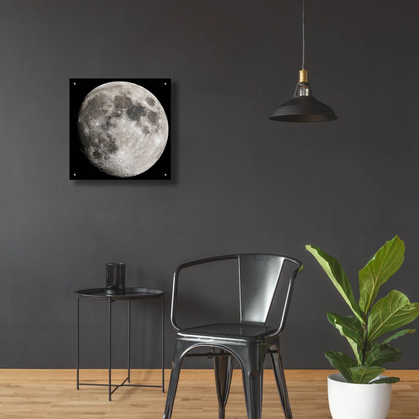 Epic Art 'The Moon' by Epic Portfolio, Acrylic Glass Wall Art,24x24