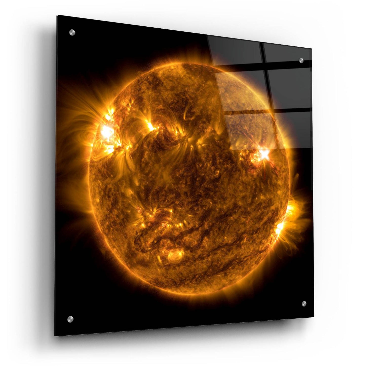 Epic Art 'The Sun' by Epic Portfolio, Acrylic Glass Wall Art,24x24