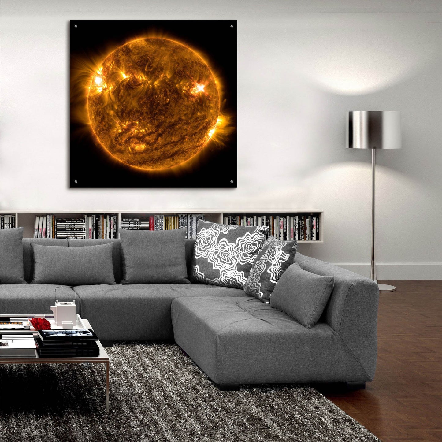 Epic Art 'The Sun' by Epic Portfolio, Acrylic Glass Wall Art,36x36