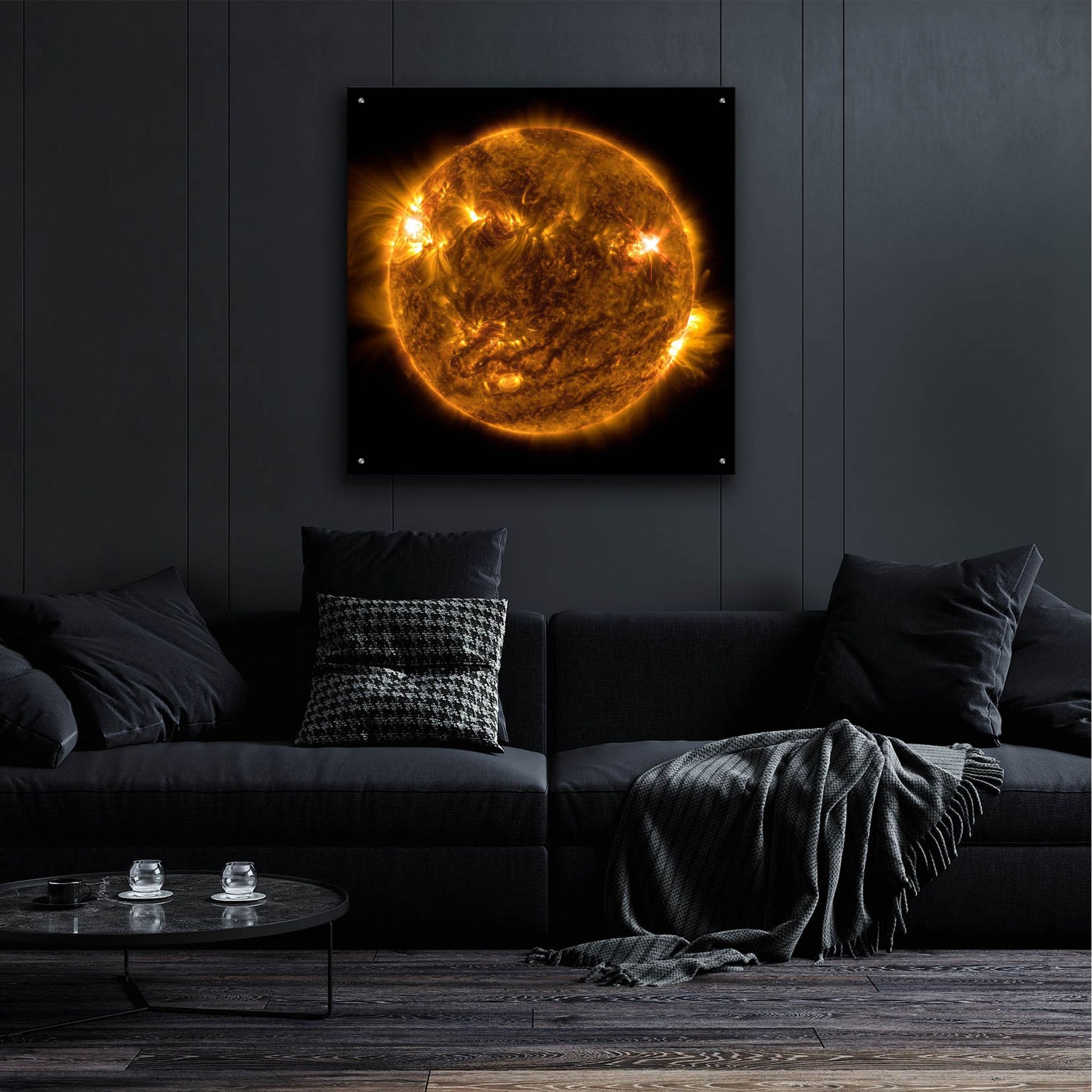 Epic Art 'The Sun' by Epic Portfolio, Acrylic Glass Wall Art,36x36