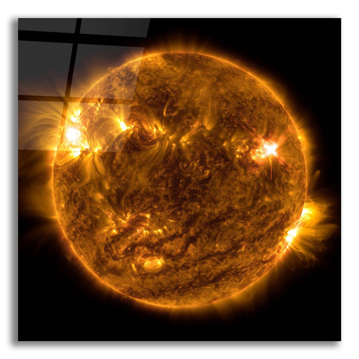 Epic Art 'The Sun' by Epic Portfolio, Acrylic Glass Wall Art
