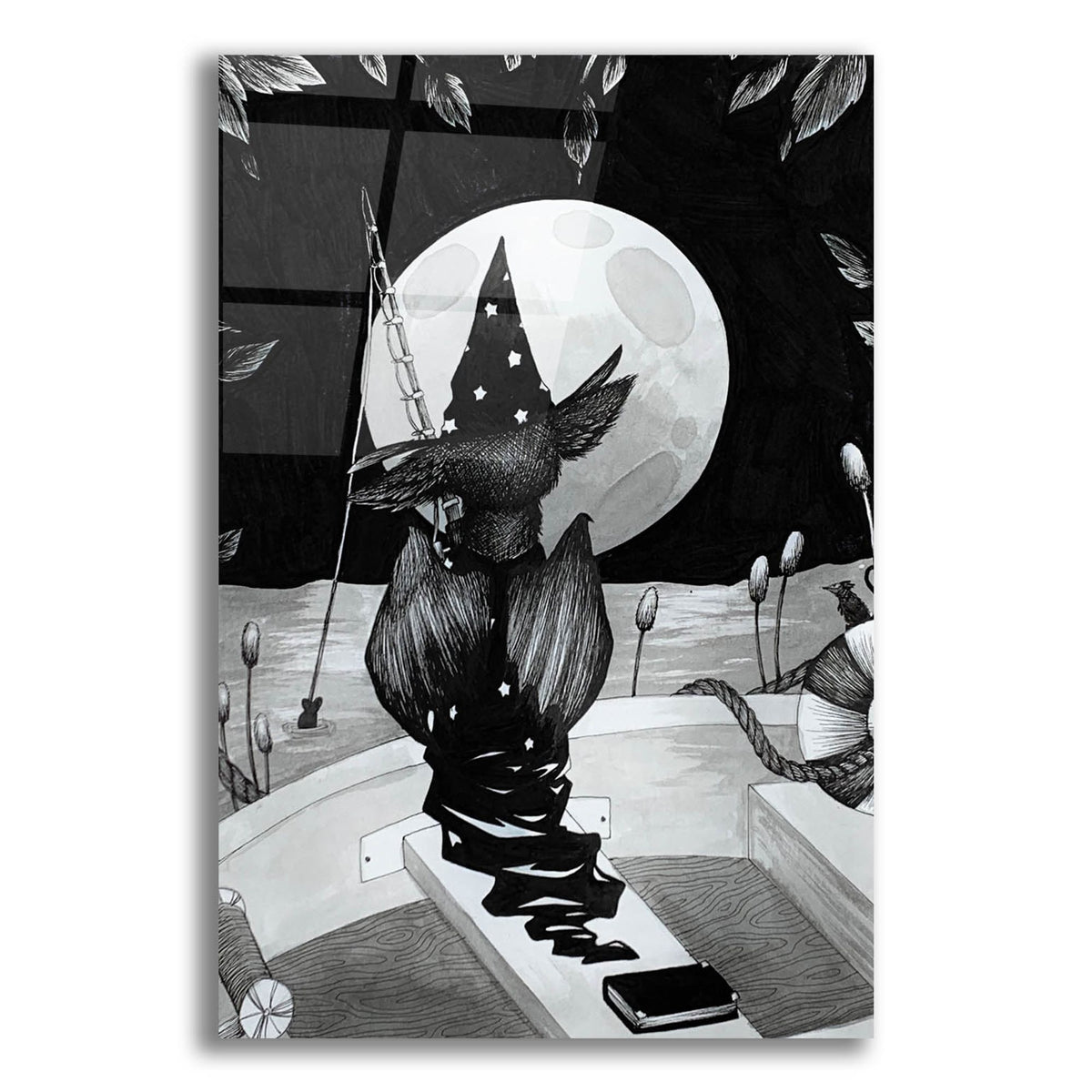Epic Art 'Constant as the Moon' by Avery Multer, Acrylic Glass Wall Art