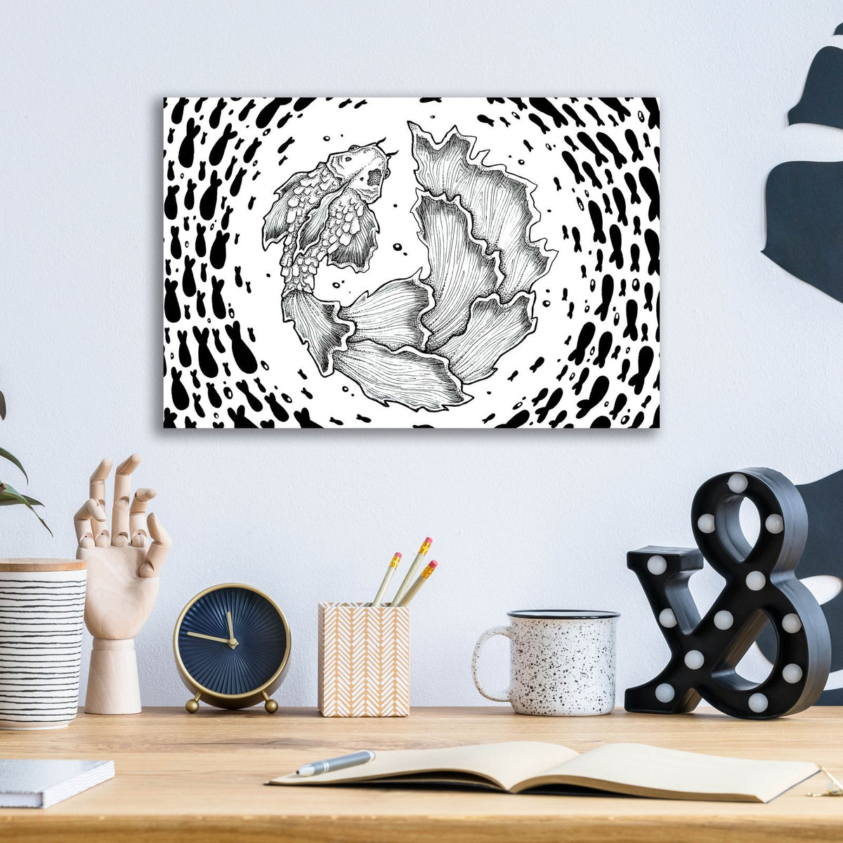 Round and Round by Avery Multer - 16x12 acrylic wall art in a room