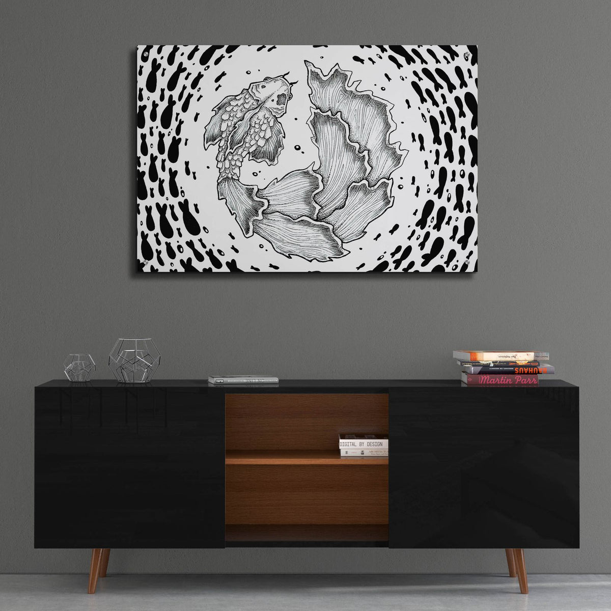 Round and Round by Avery Multer - 36x24 acrylic wall art in a room