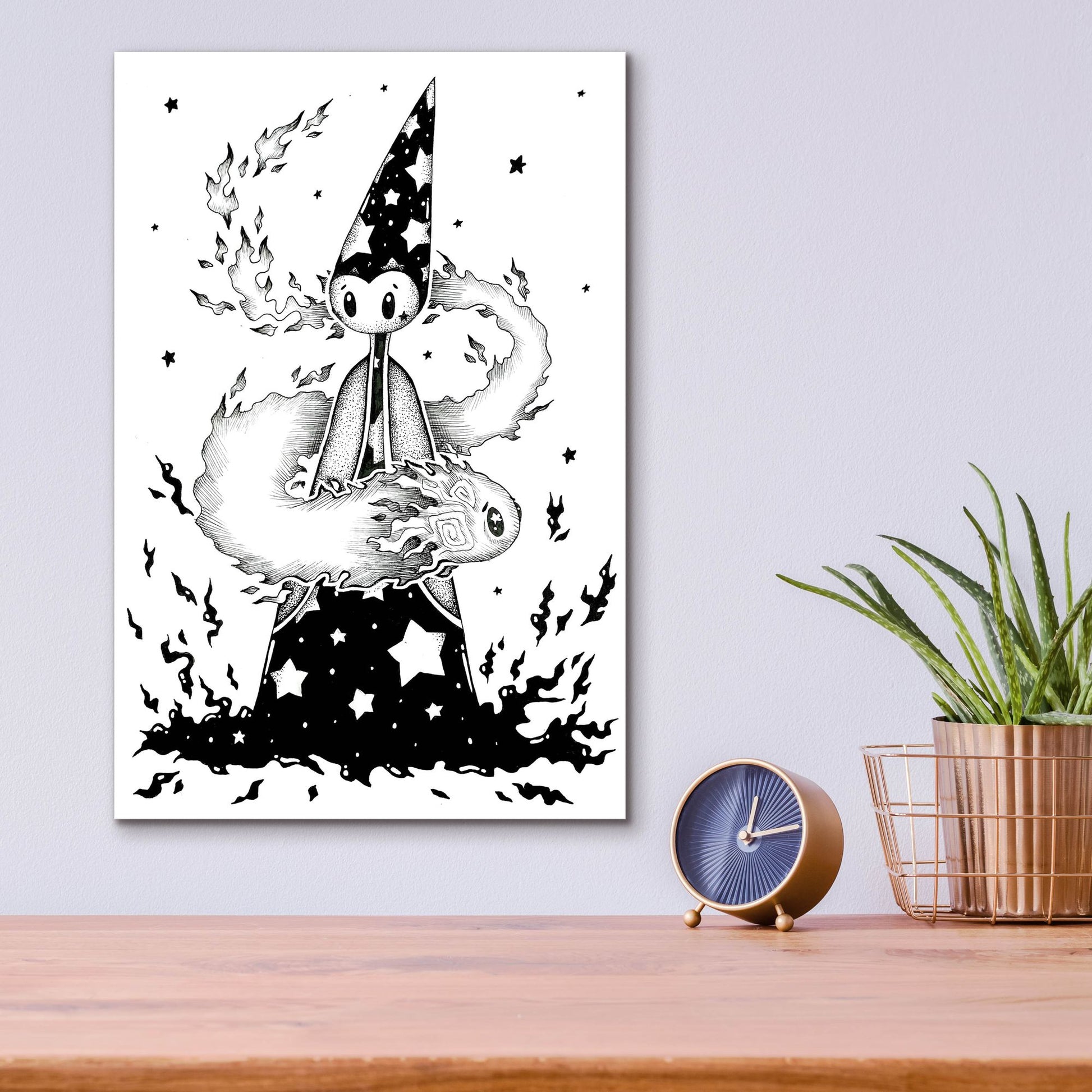 Epic Art 'The Wizard' by Avery Multer, Acrylic Glass Wall Art,12x16