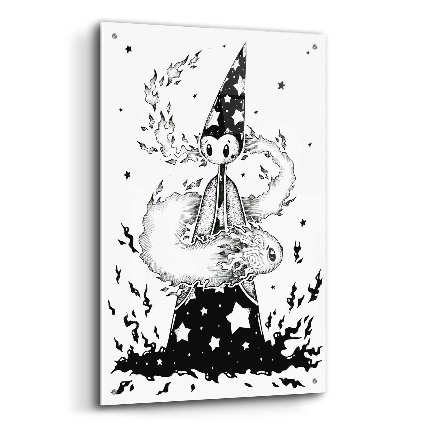 Epic Art 'The Wizard' by Avery Multer, Acrylic Glass Wall Art,24x36