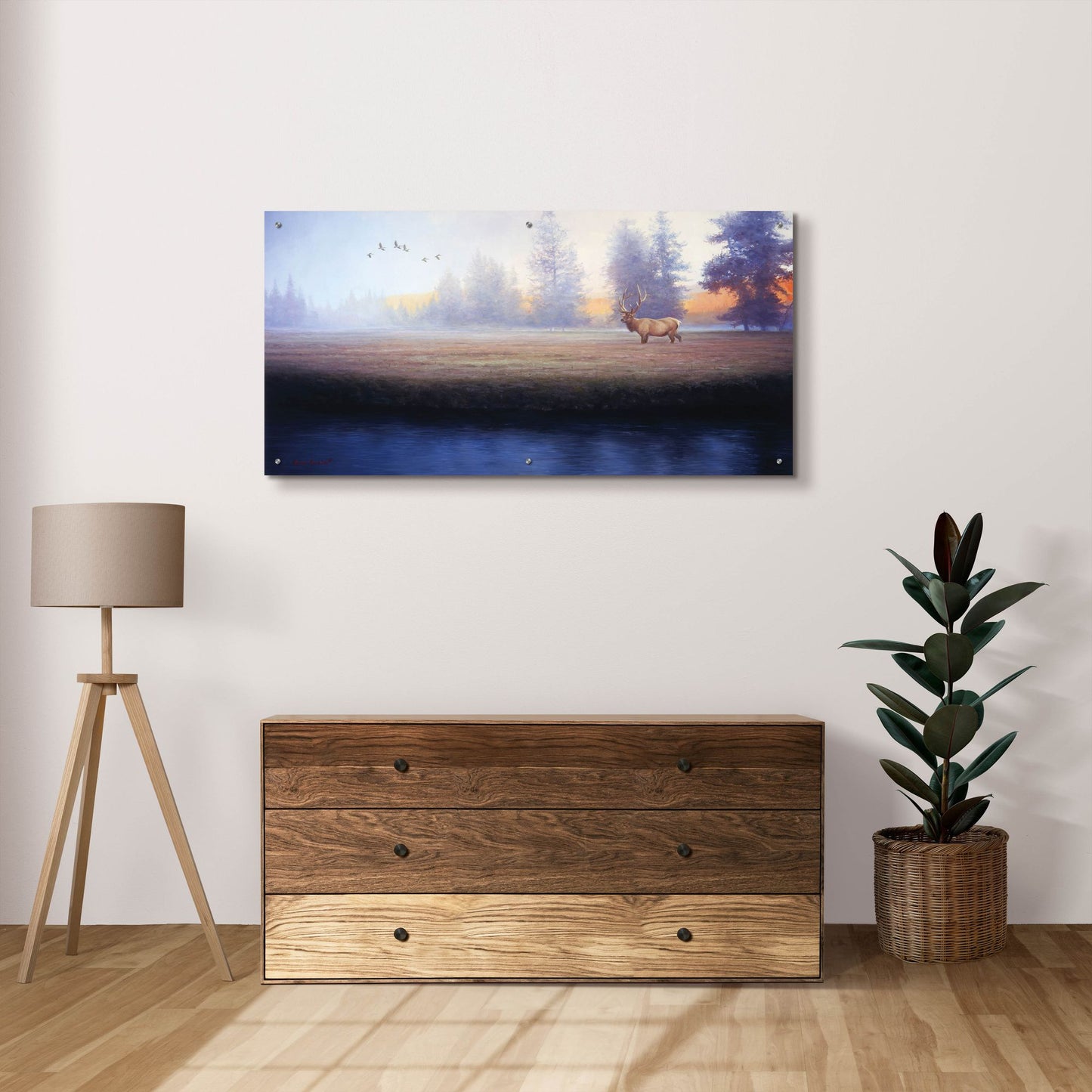 Epic Art 'Morning Splendor' by Adriano Manocchia, Acrylic Glass Wall Art,48x24