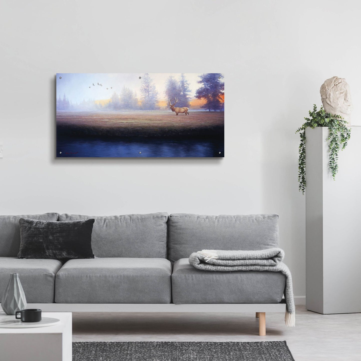 Epic Art 'Morning Splendor' by Adriano Manocchia, Acrylic Glass Wall Art,48x24