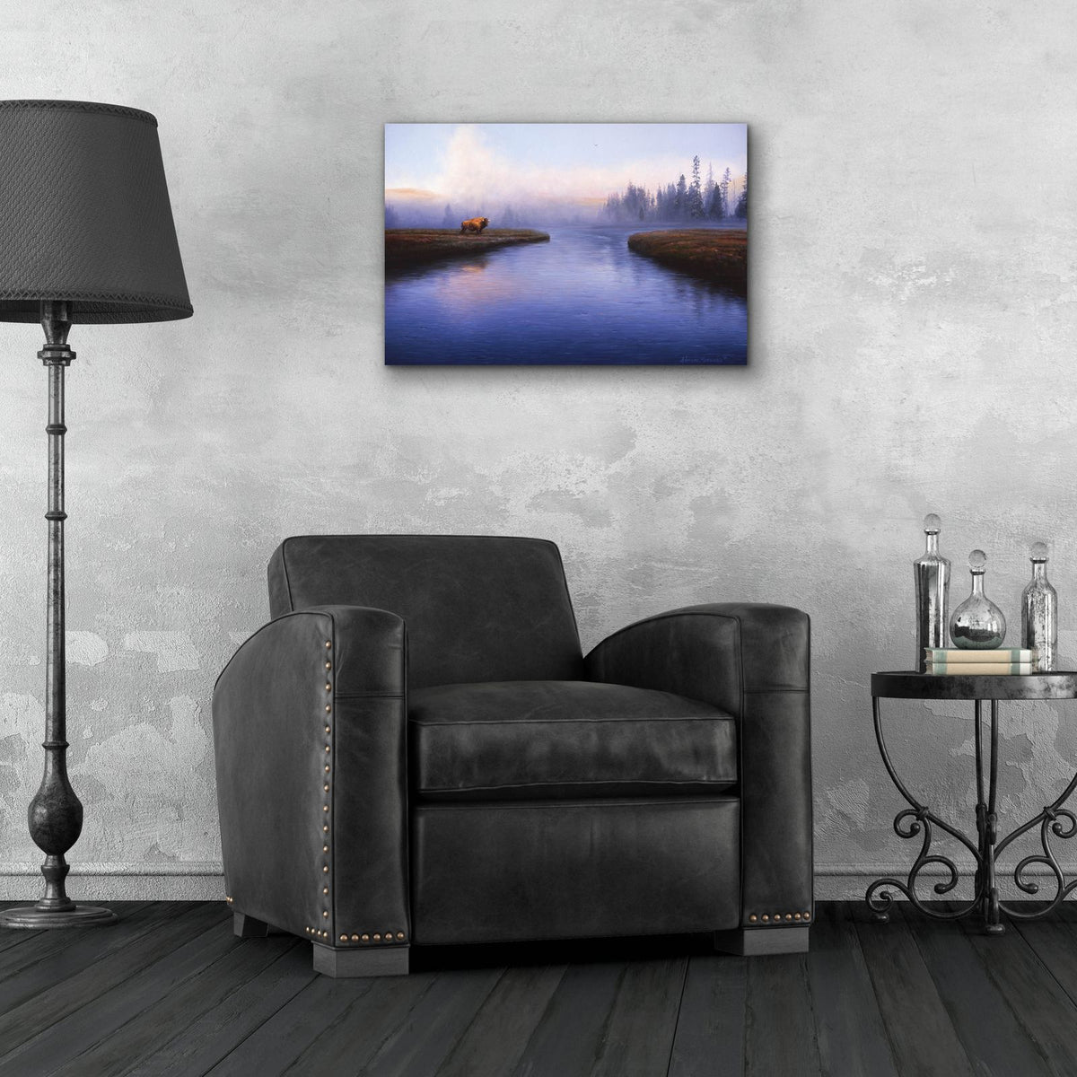 The Mist by Adriano Manocchia - 24x16 acrylic wall art in a room