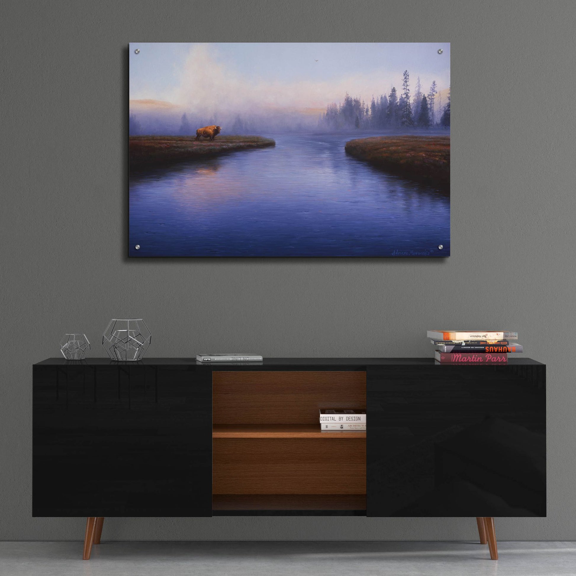 Epic Art 'The Mist' by Adriano Manocchia, Acrylic Glass Wall Art,36x24