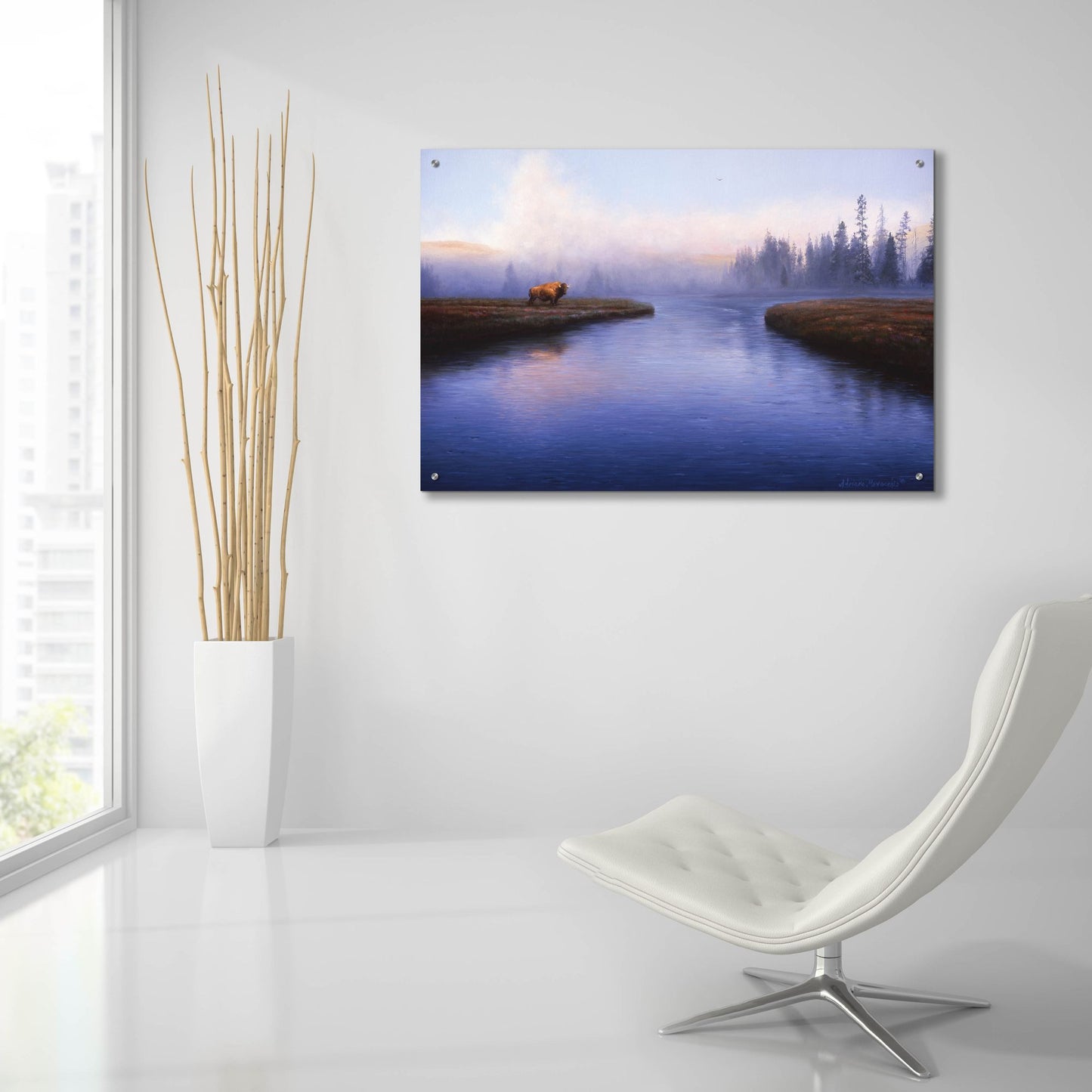 Epic Art 'The Mist' by Adriano Manocchia, Acrylic Glass Wall Art,36x24