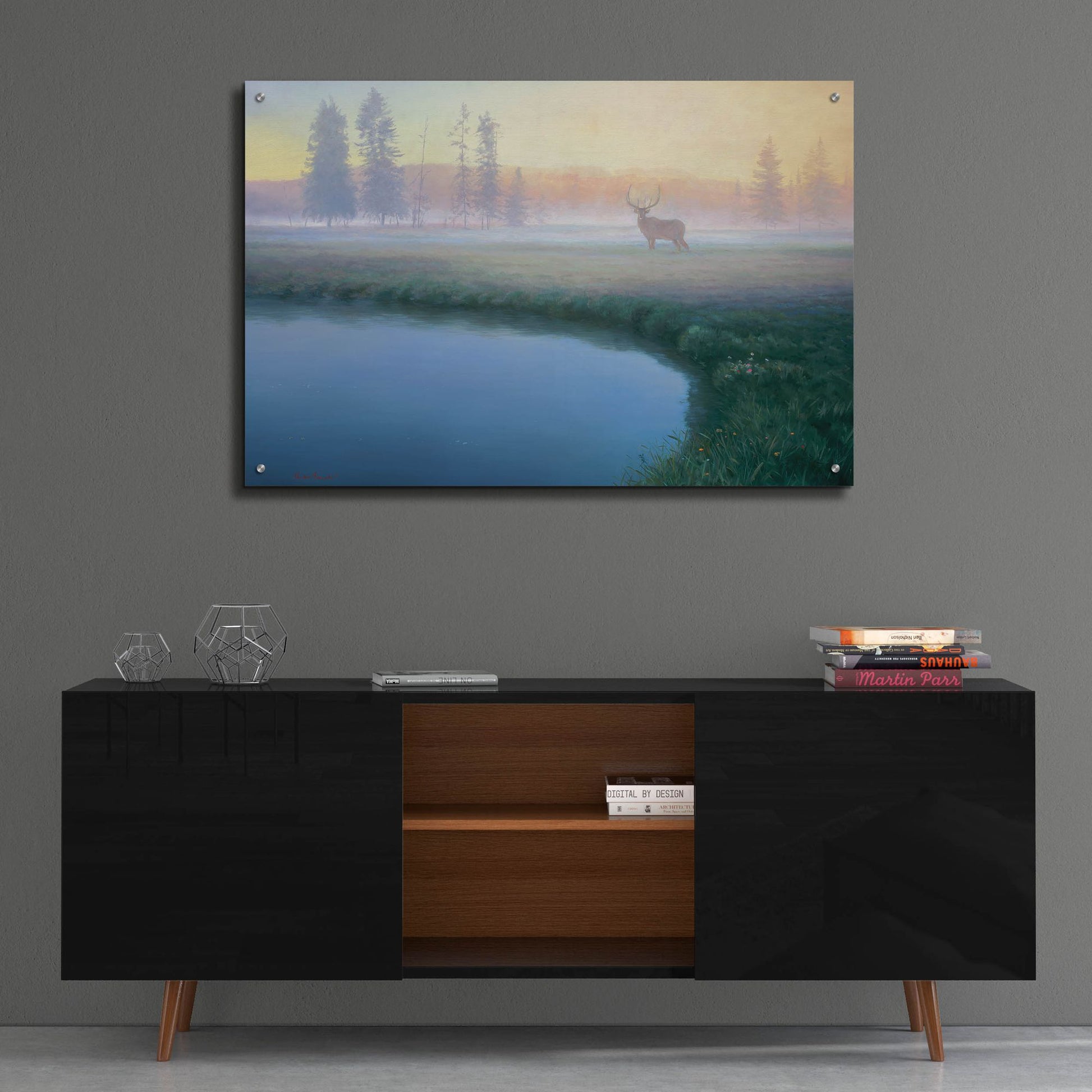 Epic Art 'Yellowstone Mist' by Adriano Manocchia, Acrylic Glass Wall Art,36x24