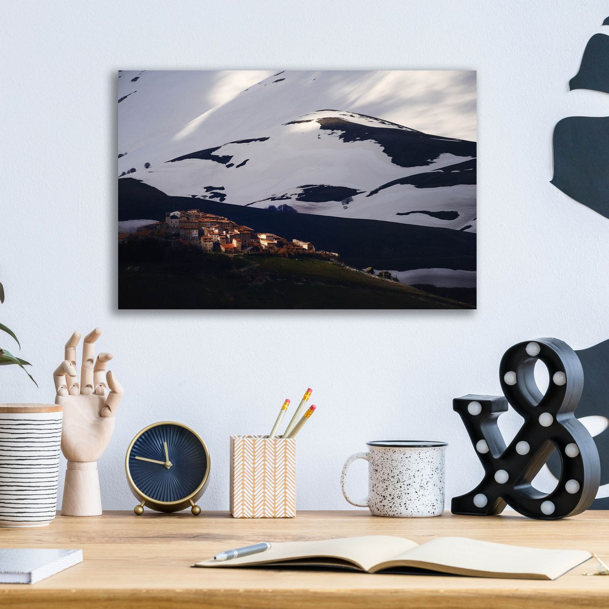 Late Night on Casteluccio Umbria by Andy Mumford - 16x12 acrylic wall art in a room
