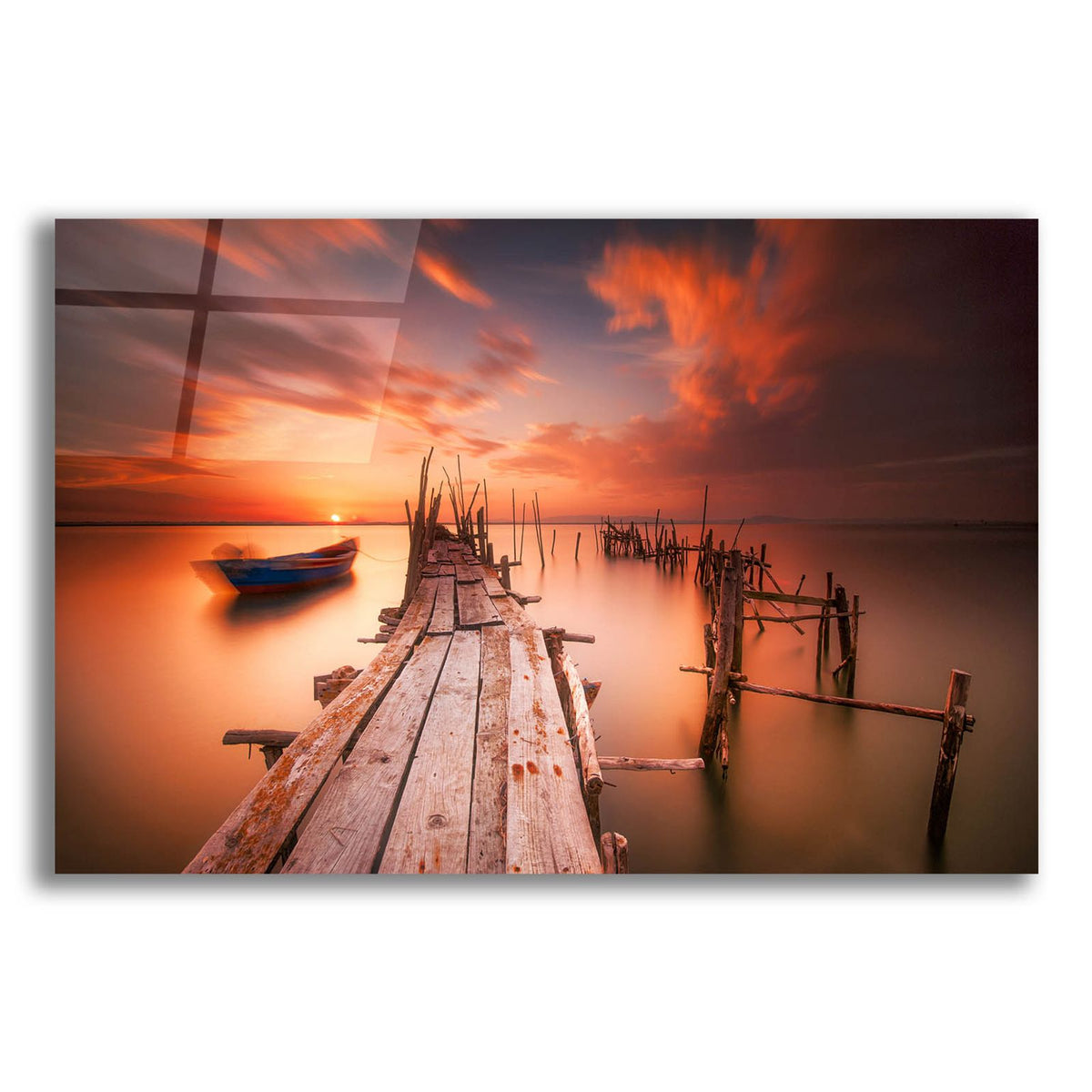 Red Sunset at Carrasqueira Alentejo by Andy Mumford acrylic glass wall art