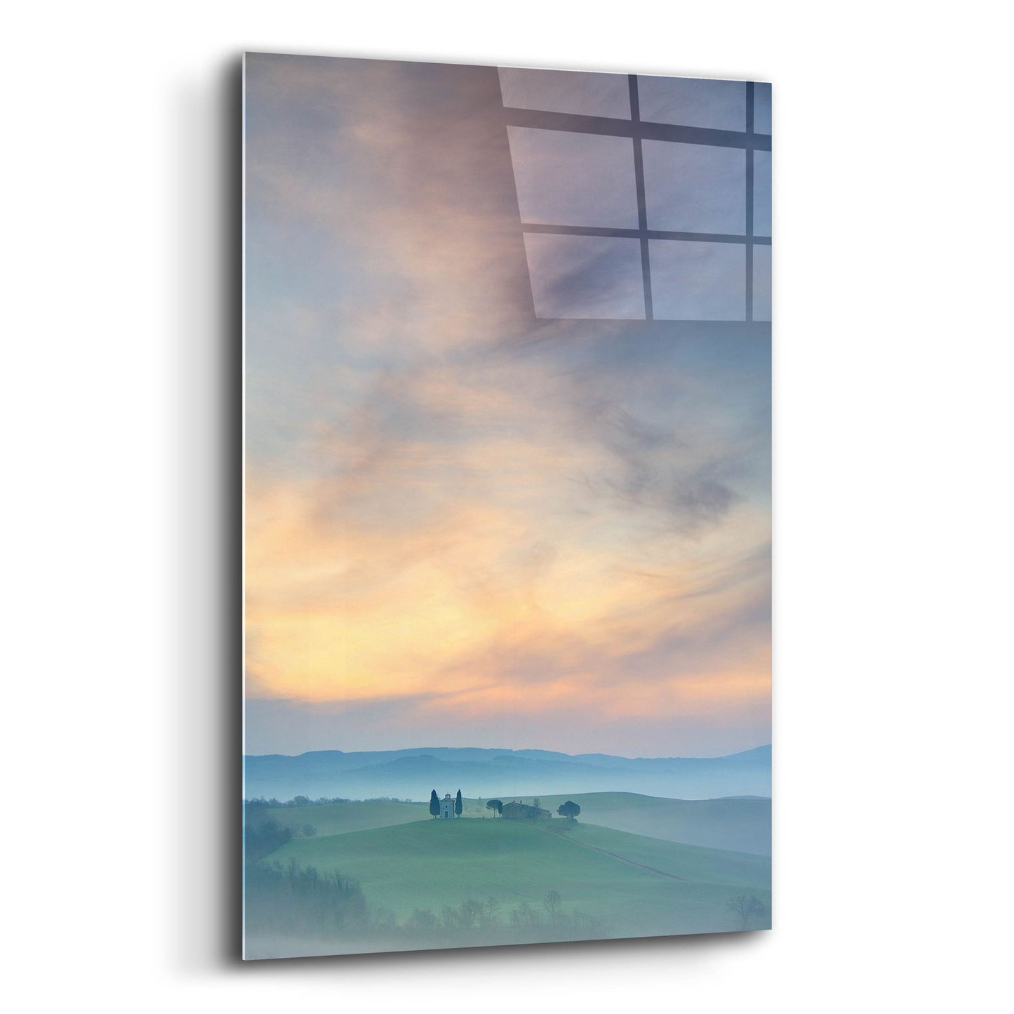 Epic Art 'Capella di Vitaleta at Dawn Tuscany II' by Andy Mumford, Acrylic Glass Wall Art,12x16