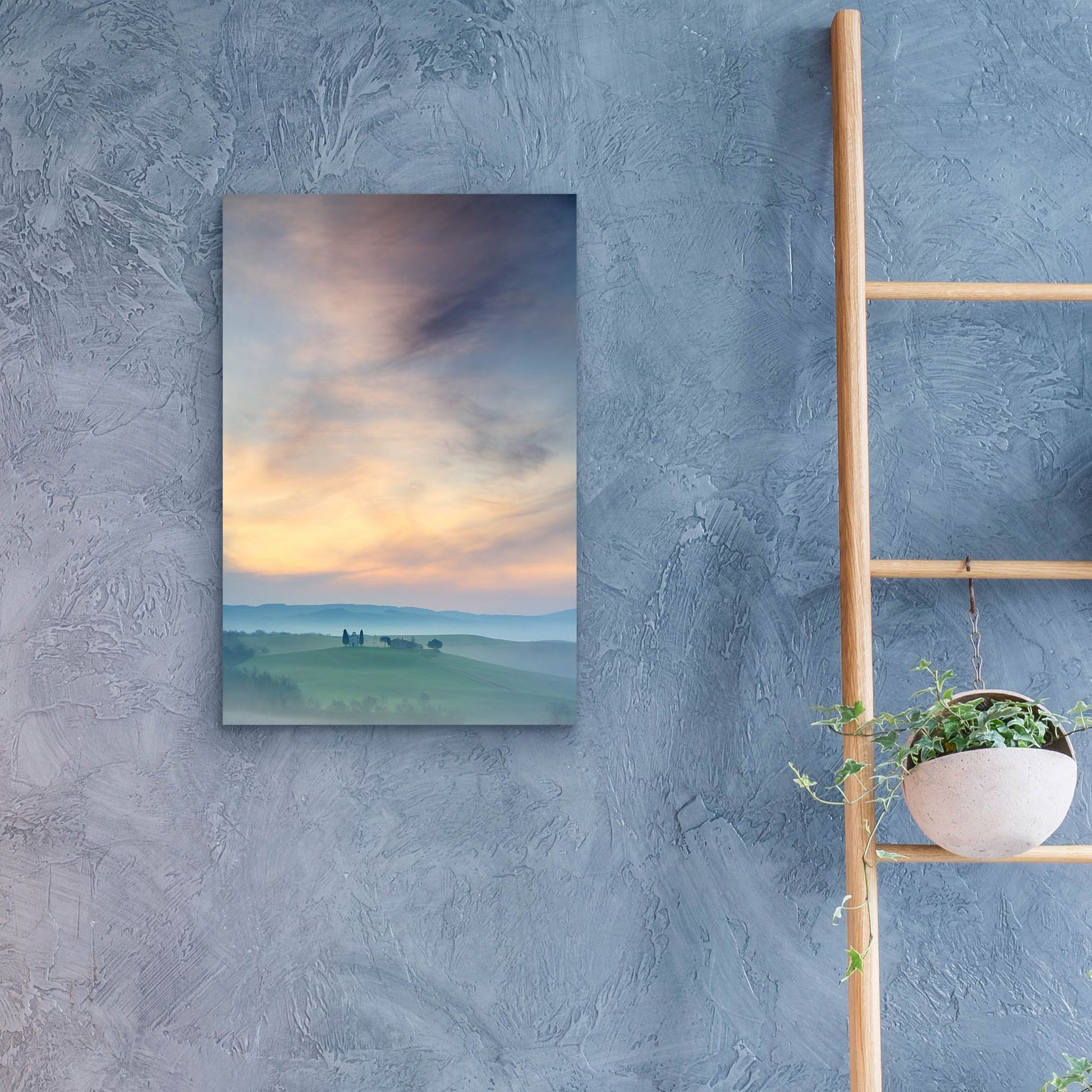 Epic Art 'Capella di Vitaleta at Dawn Tuscany II' by Andy Mumford, Acrylic Glass Wall Art,16x24