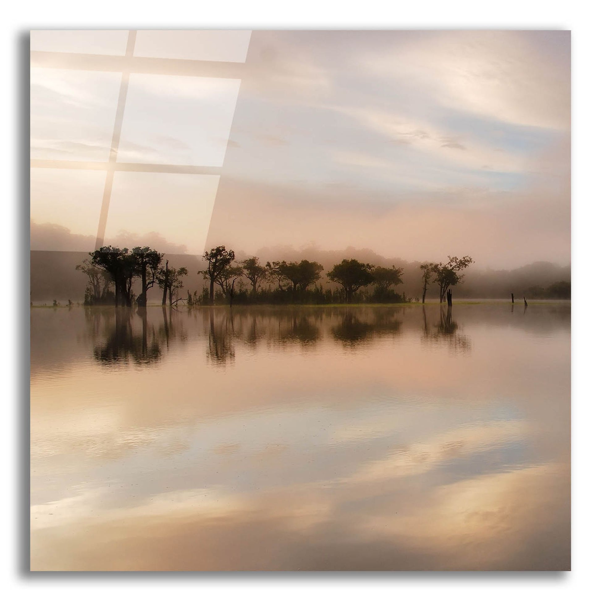 Epic Art 'Dawn Mist on the Amazon' by Andy Mumford, Acrylic Glass Wall Art,12x12