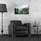 India No 6 by Angela Missman - 24x16 acrylic wall art in a room