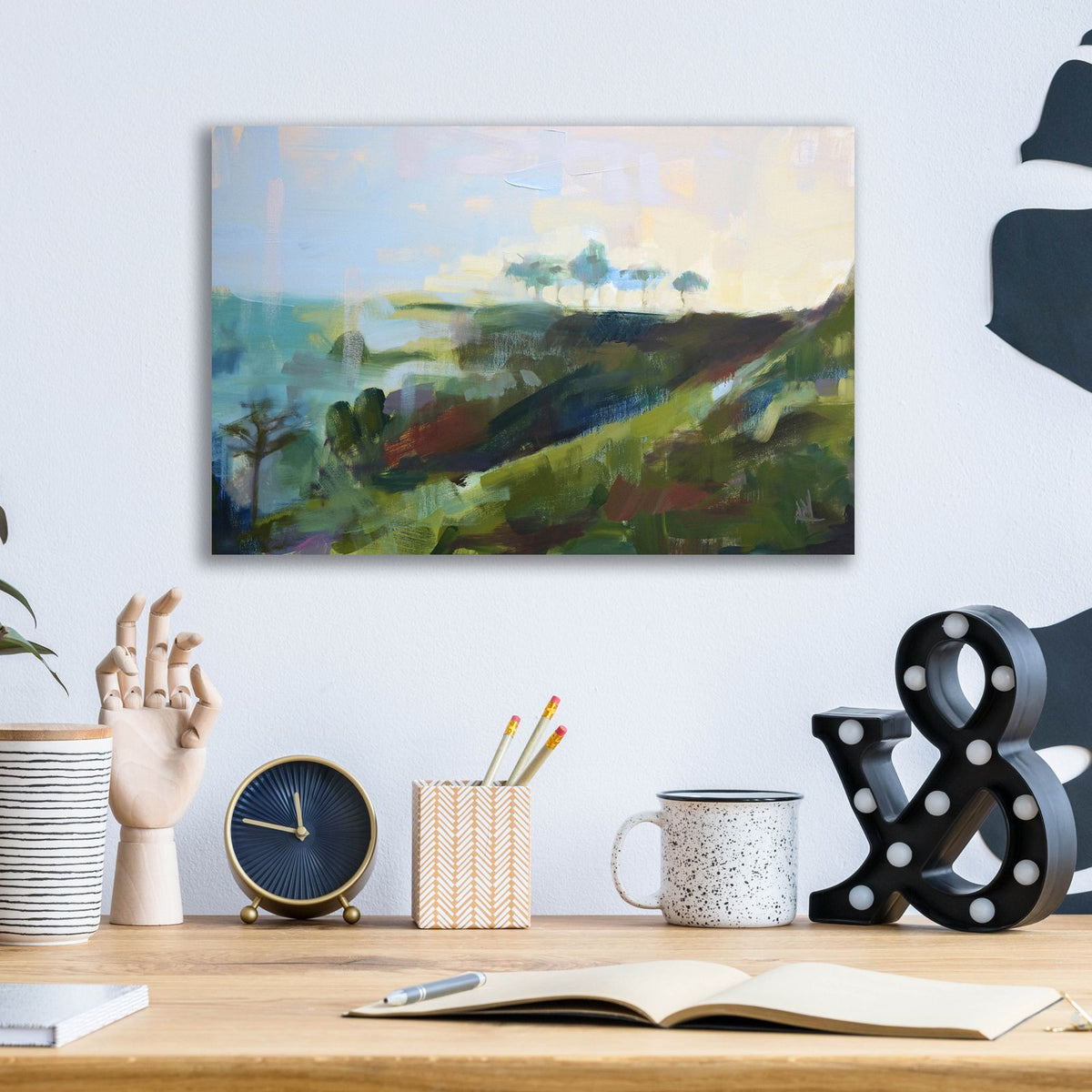 India No 7 by Angela Missman - 16x12 acrylic wall art in a room