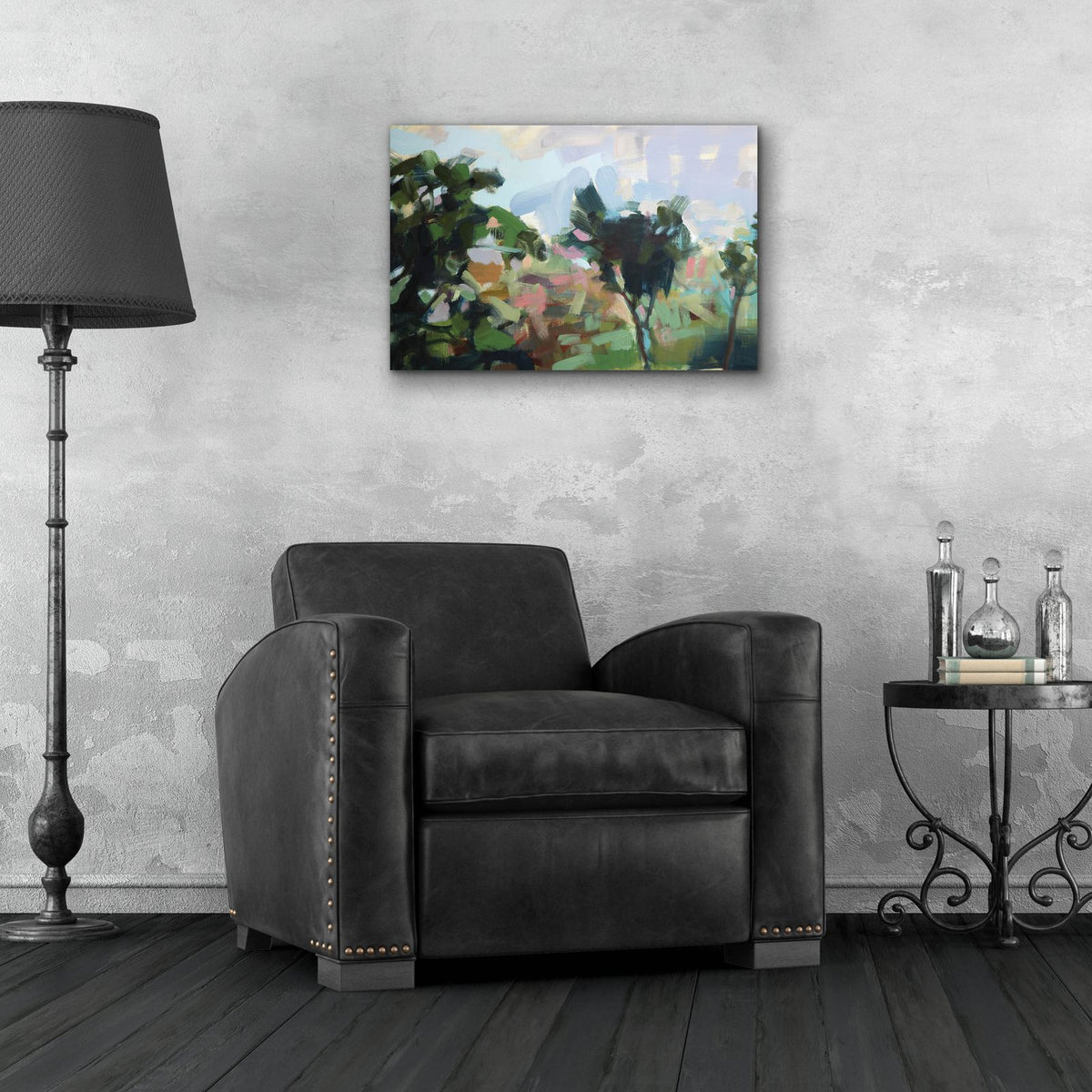 India No 8 by Angela Missman - 24x16 acrylic wall art in a room