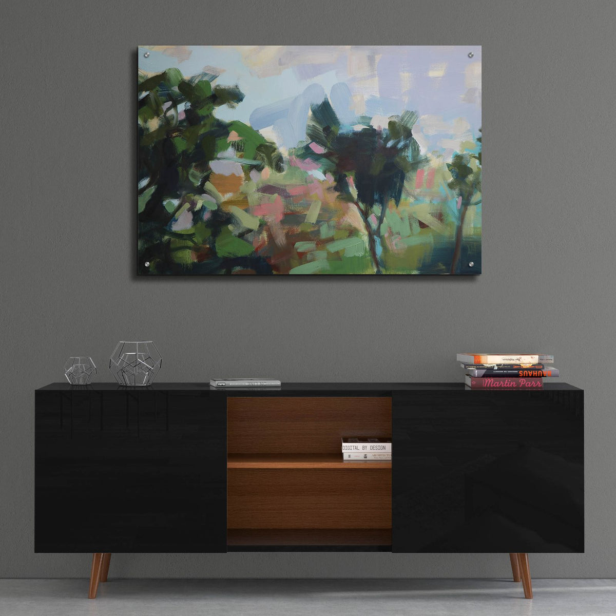 India No 8 by Angela Missman - 36x24 acrylic wall art in a room