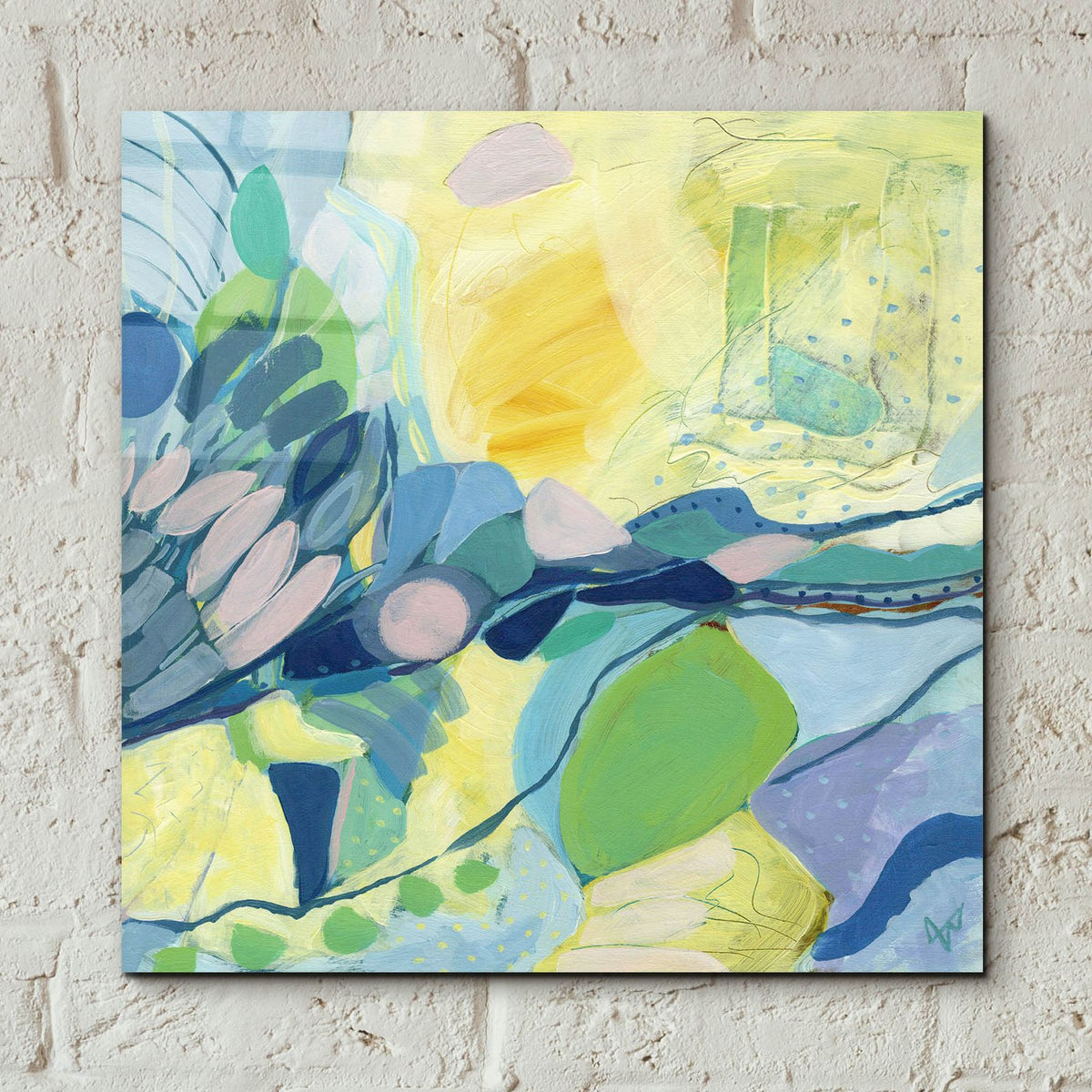 Elsewhere by Ann Thompson - 12x12 acrylic wall art in a room