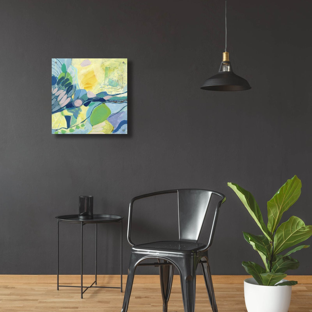 Elsewhere by Ann Thompson - 24x24 acrylic wall art in a room