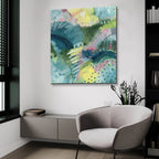 Here And There by Ann Thompson Nemcosky - 36x36 acrylic wall art in a room