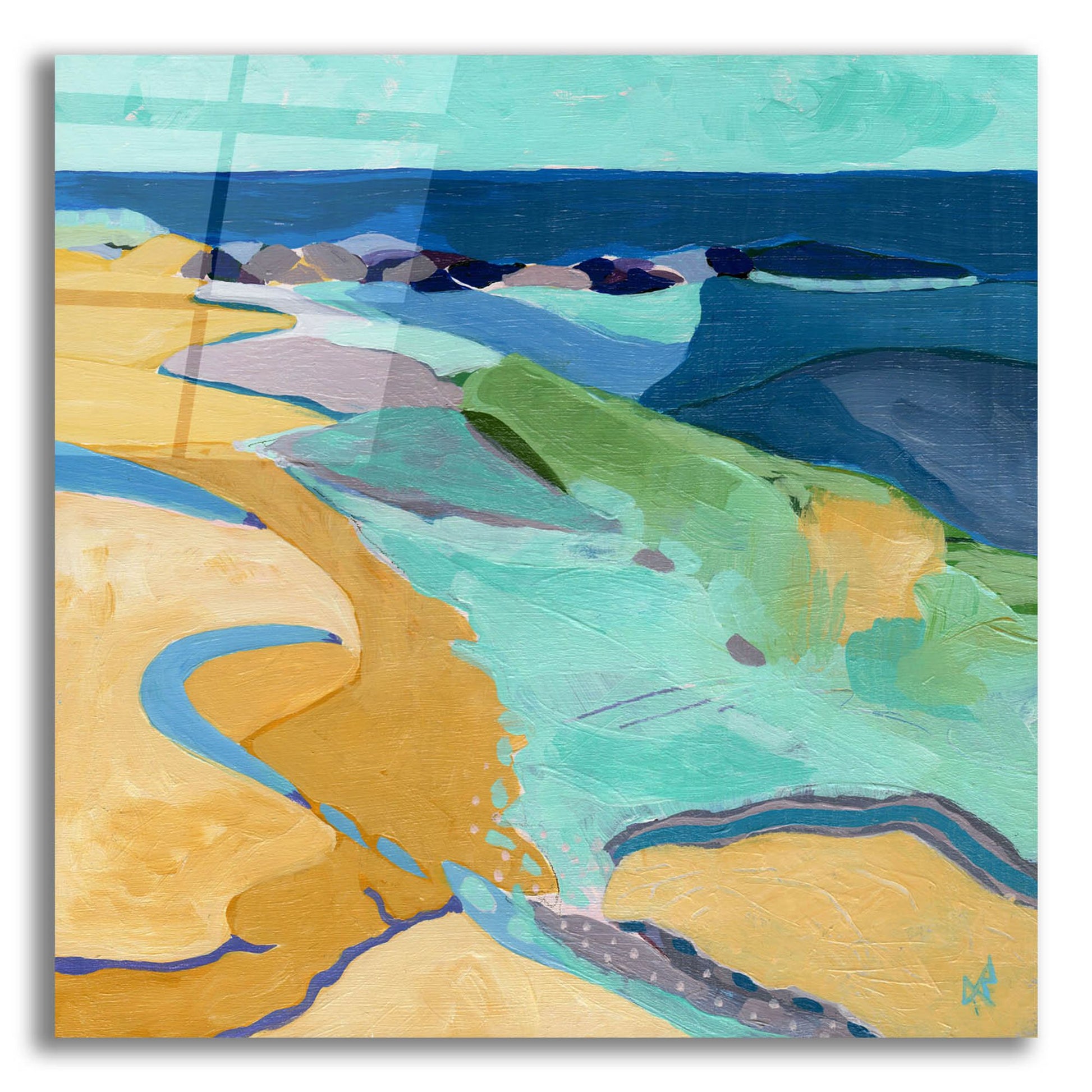 Epic Art 'Seaside' by Ann Thompson Nemcosky, Acrylic Glass Wall Art