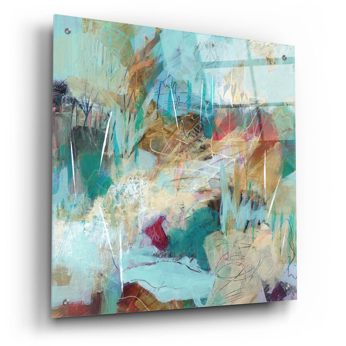 Epic Art 'Field Notes No 9' by Ann Thompson Nemcosky, Acrylic Glass Wall Art,24x24