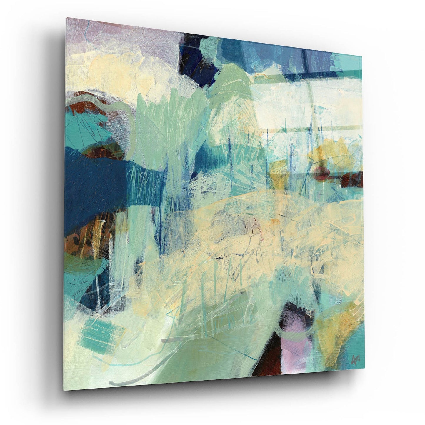 Epic Art 'Field Notes No 12' by Ann Thompson Nemcosky, Acrylic Glass Wall Art,12x12