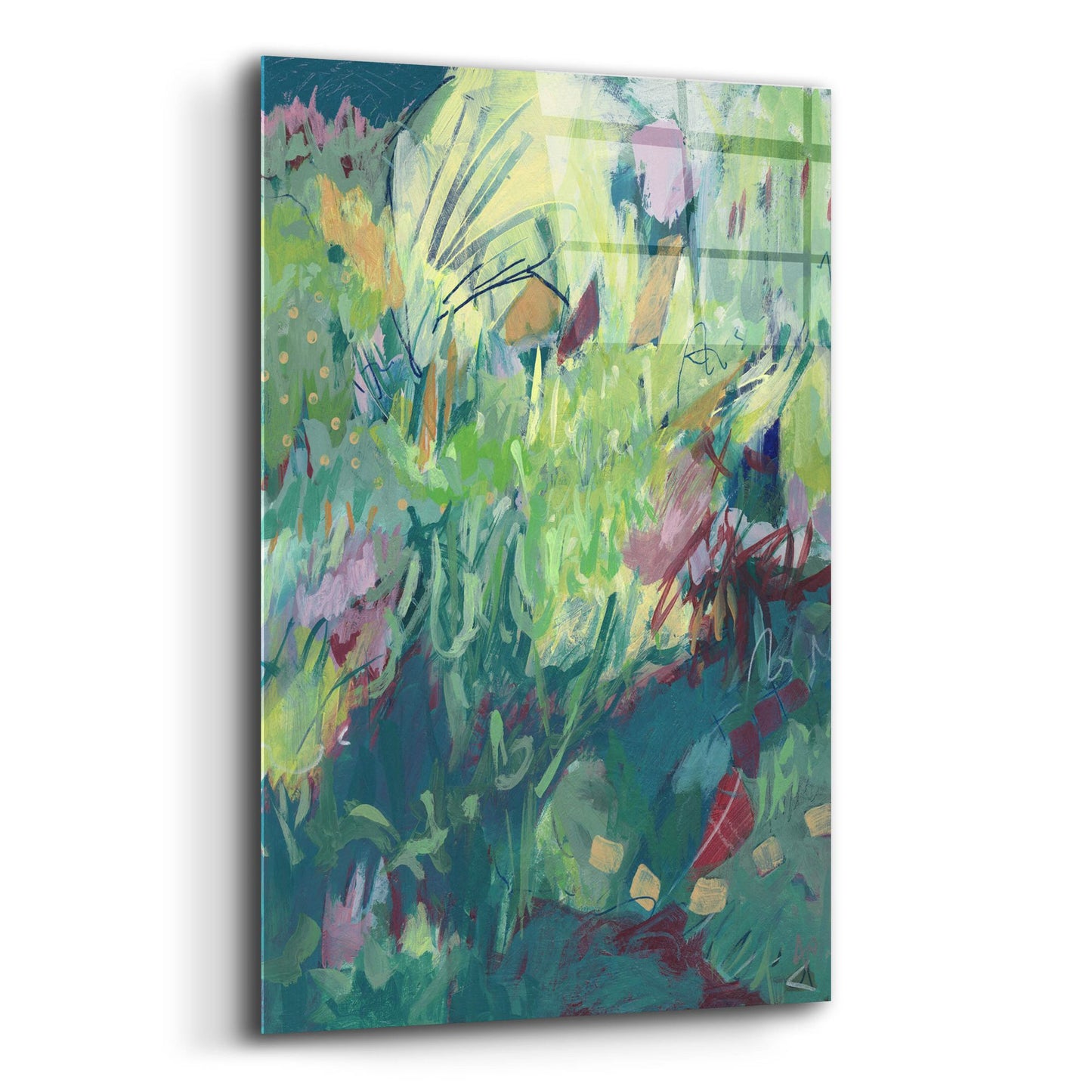 Epic Art 'Recklessly Blooming' by Ann Thompson Nemcosky, Acrylic Glass Wall Art,12x16