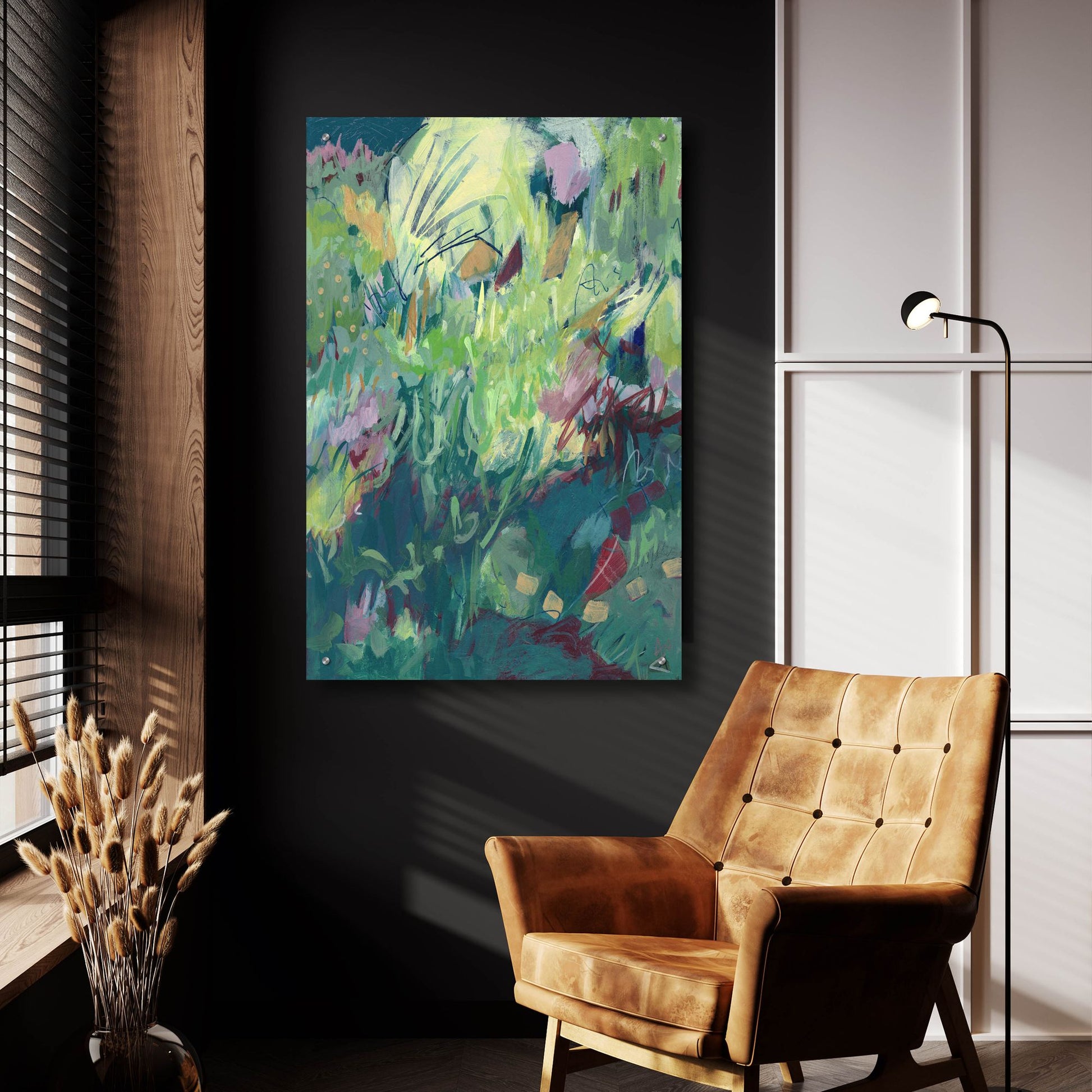 Epic Art 'Recklessly Blooming' by Ann Thompson Nemcosky, Acrylic Glass Wall Art,24x36