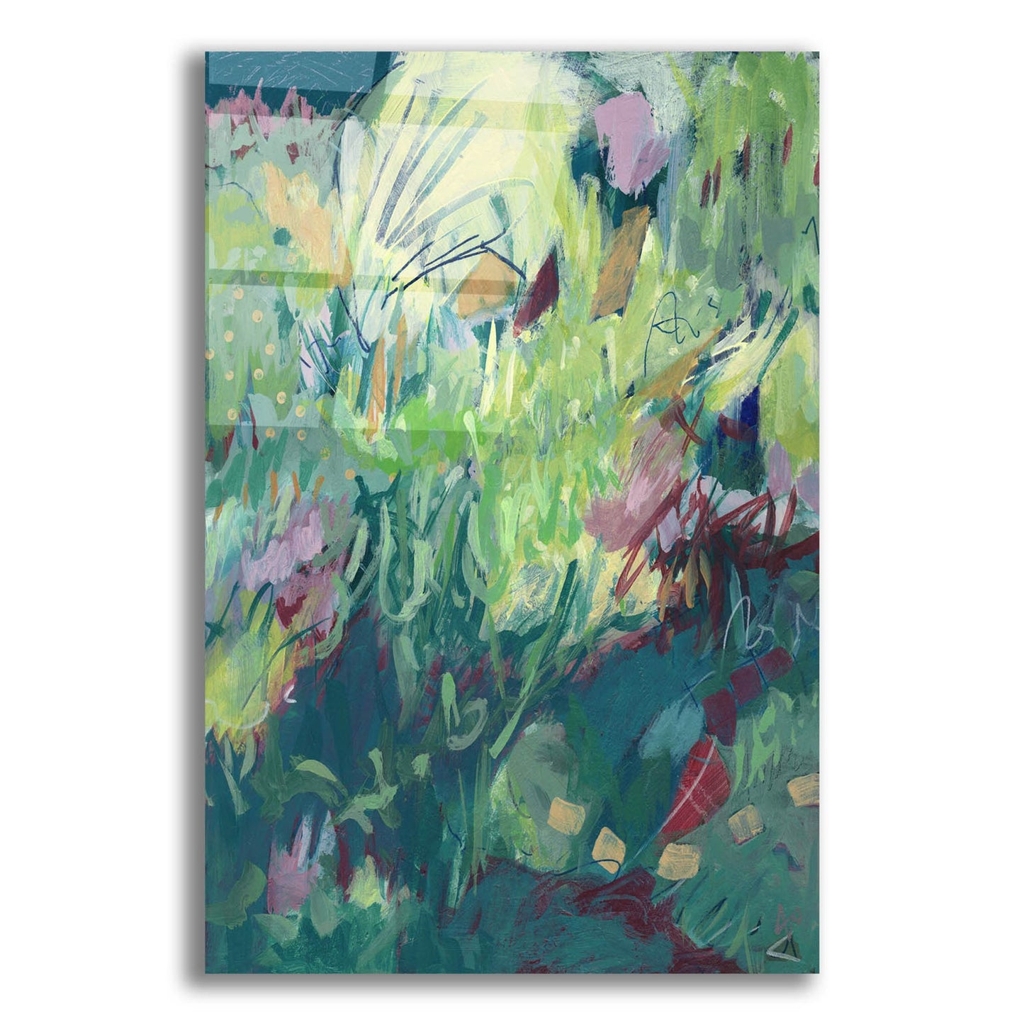 Epic Art 'Recklessly Blooming' by Ann Thompson Nemcosky, Acrylic Glass Wall Art