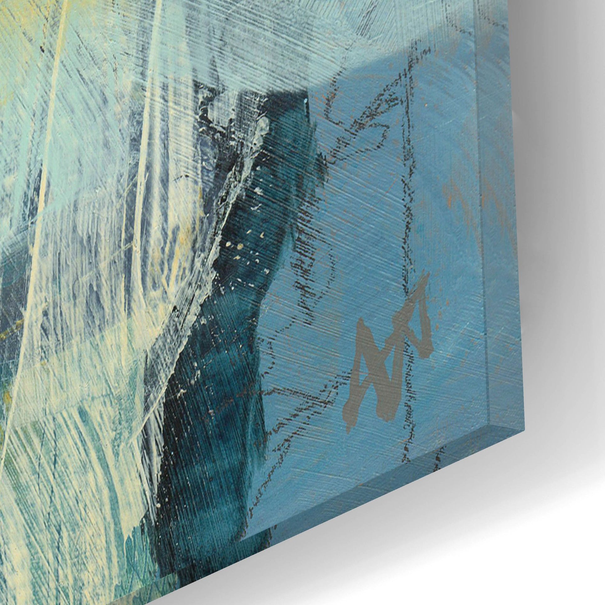 Epic Art 'Tideline No 1' by Ann Thompson Nemcosky, Acrylic Glass Wall Art,12x12