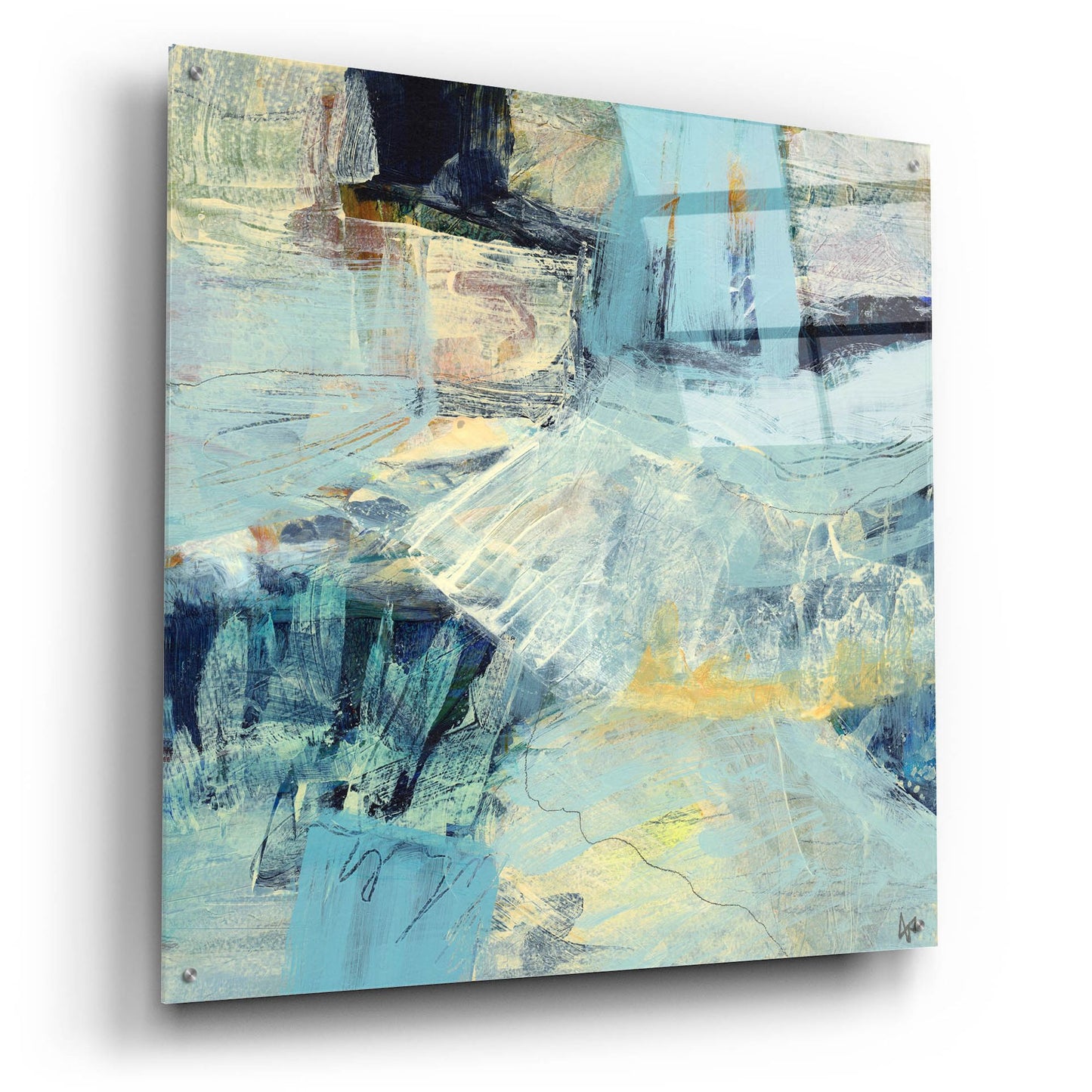 Epic Art 'Tideline No 2' by Ann Thompson Nemcosky, Acrylic Glass Wall Art,36x36