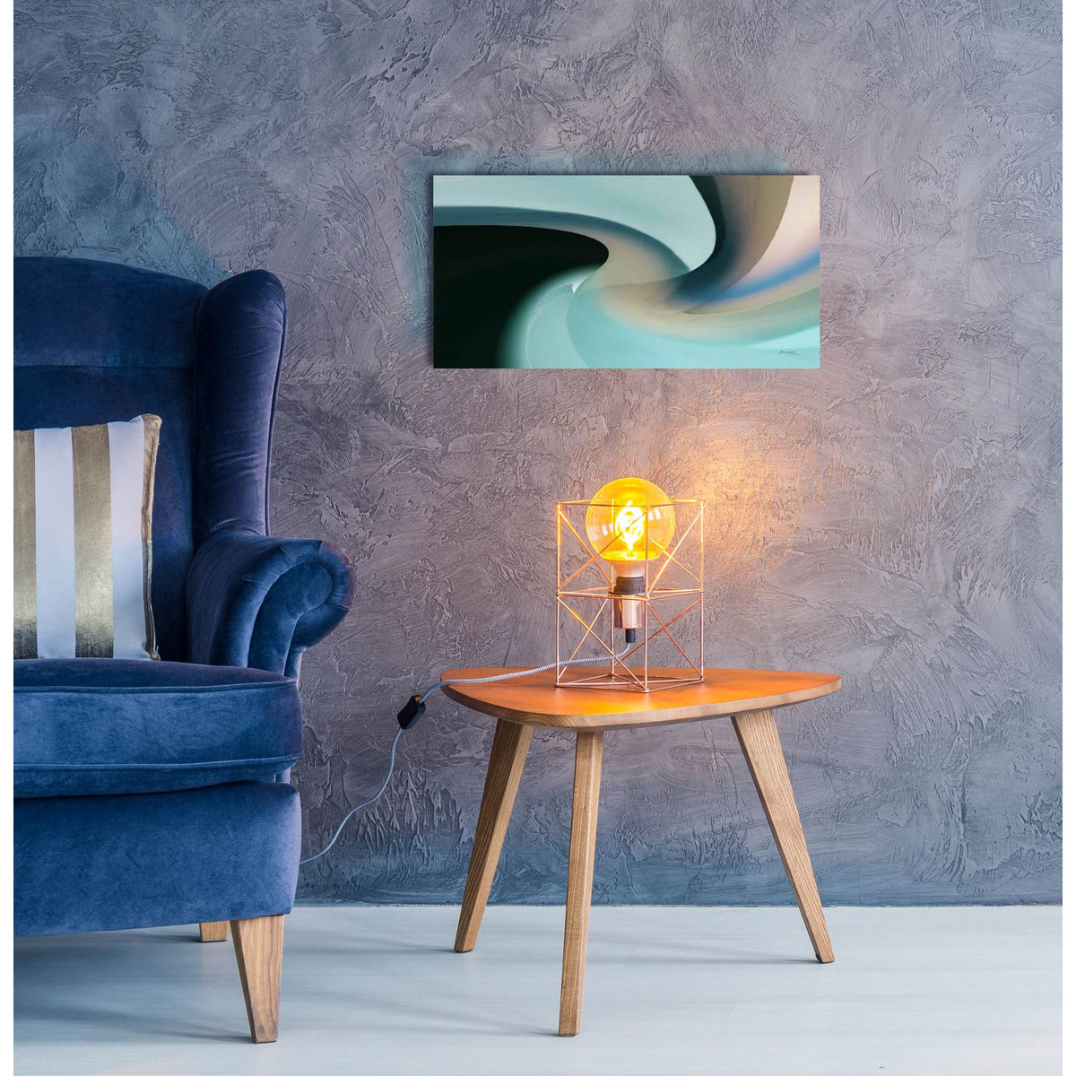 Movement 2 by Bassmi Ibrahim - 24x12 acrylic wall art in a room
