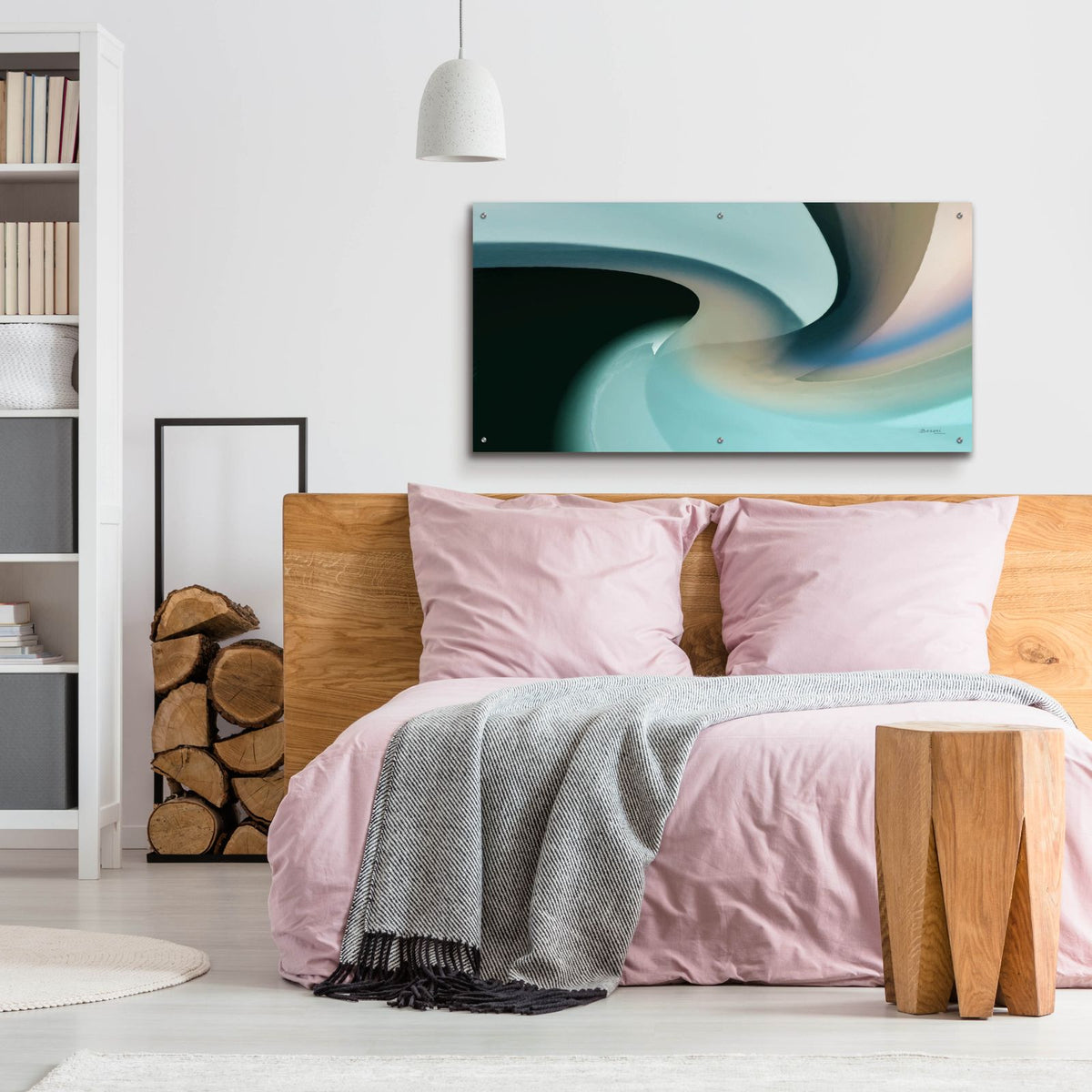 Movement 2 by Bassmi Ibrahim - 48x24 acrylic wall art in a room