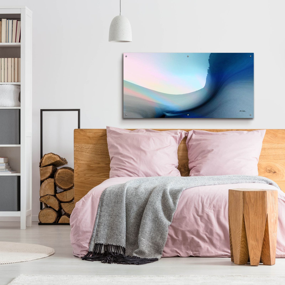 Ocean Vibes 1 by Bassmi Ibrahim - 48x24 acrylic wall art in a room
