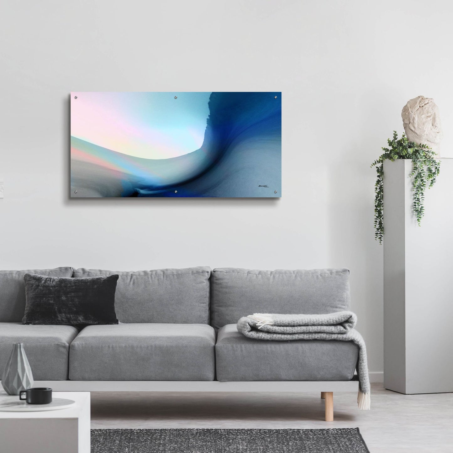 Epic Art 'Ocean Vibes 1' by Bassmi Ibrahim, Acrylic Glass Wall Art,48x24