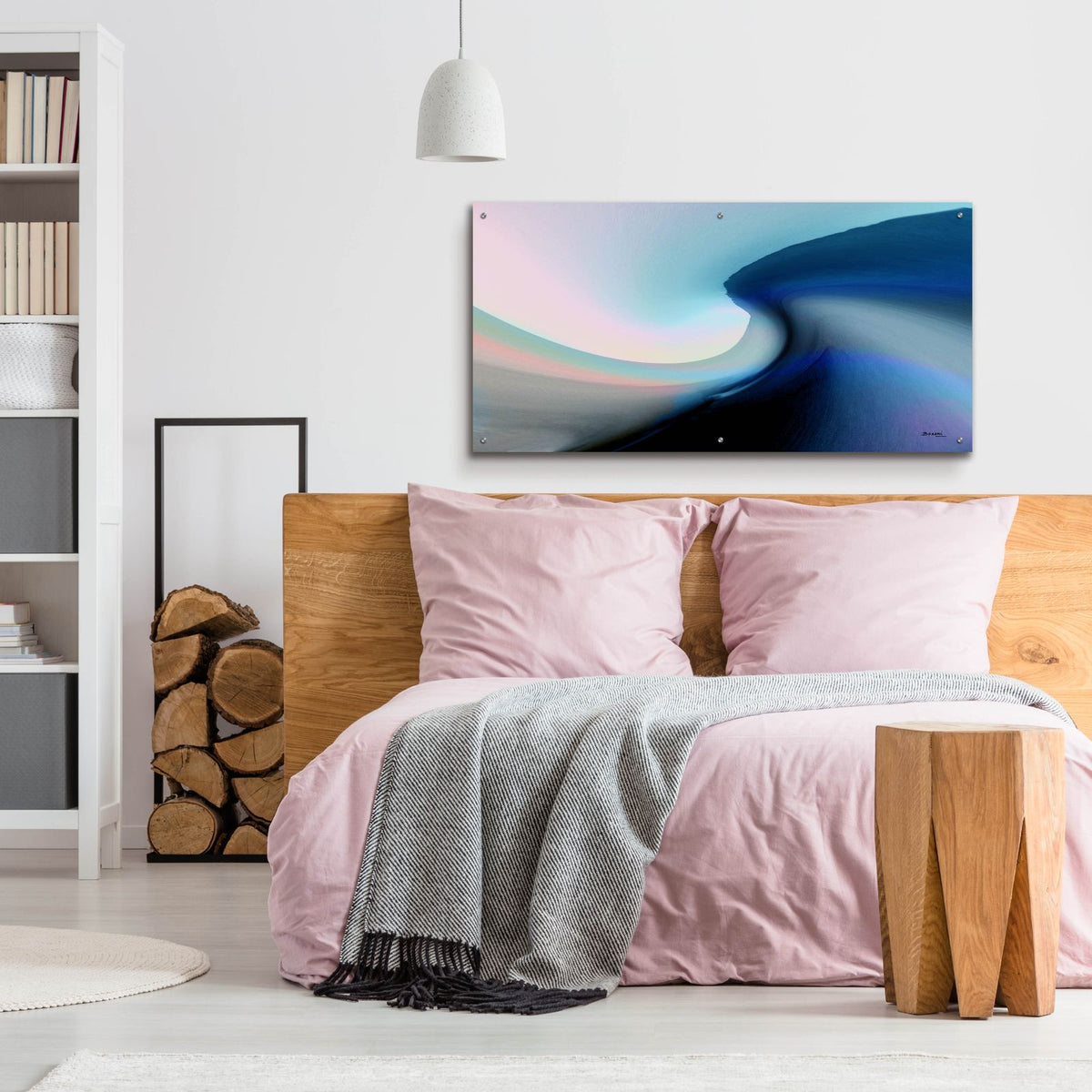 Ocean Vibes 2 by Bassmi Ibrahim - 48x24 acrylic wall art in a room