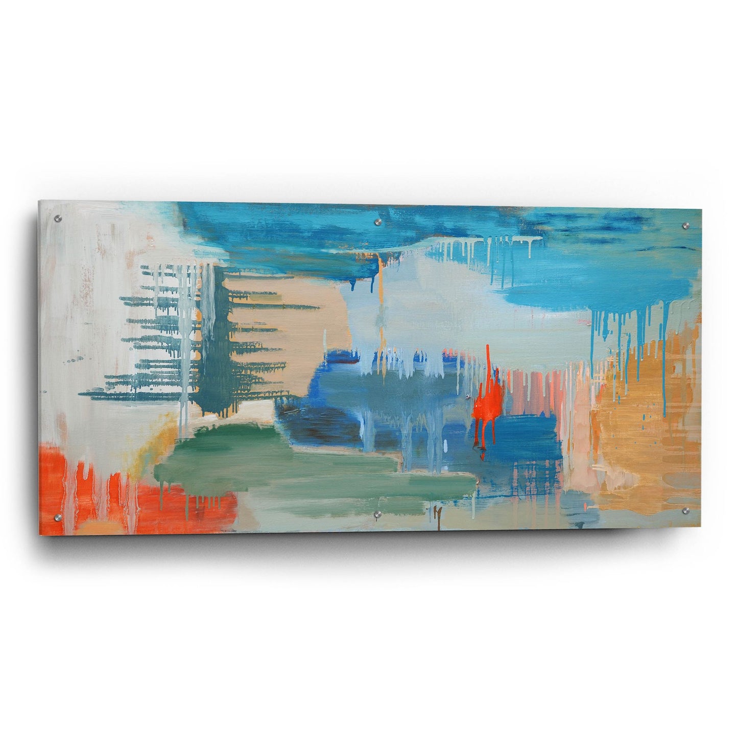 Epic Art 'Beacon' by Carolyn O'Neill, Acrylic Glass Wall Art,48x24