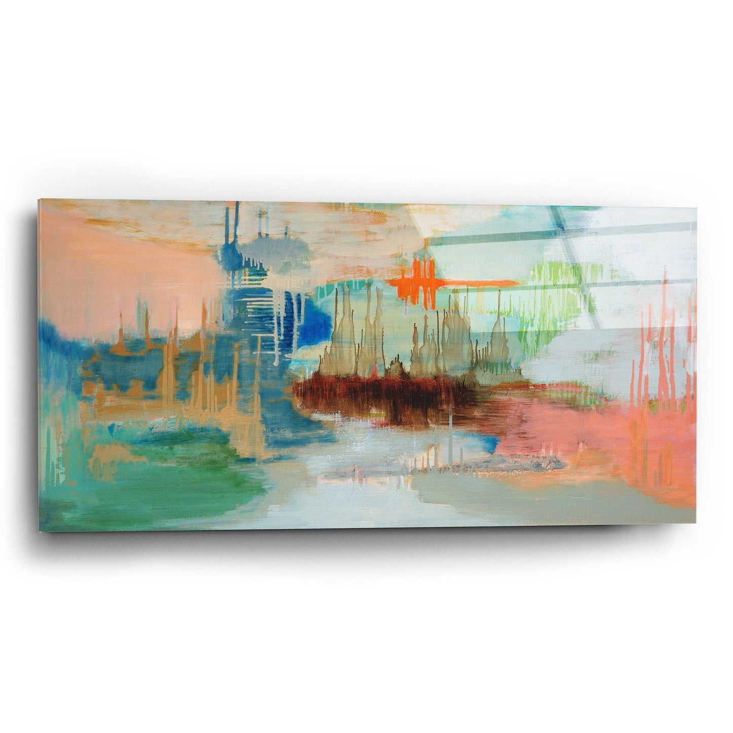 Epic Art 'From The Ashes' by Carolyn O'Neill, Acrylic Glass Wall Art,24x12