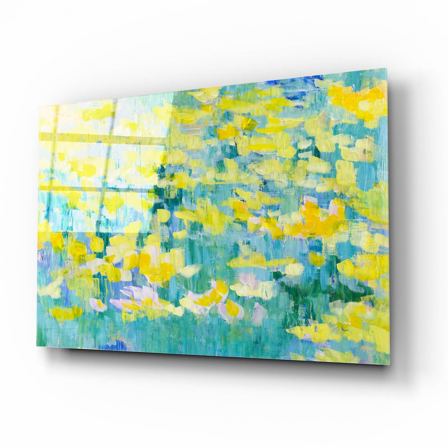 Epic Art 'And They Were All Yellow' by Cassandra Gillens, Acrylic Glass Wall Art,16x12