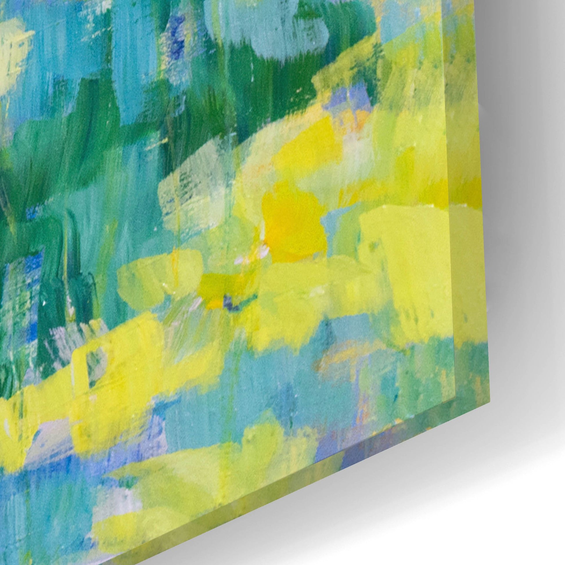 Epic Art 'And They Were All Yellow' by Cassandra Gillens, Acrylic Glass Wall Art,24x16