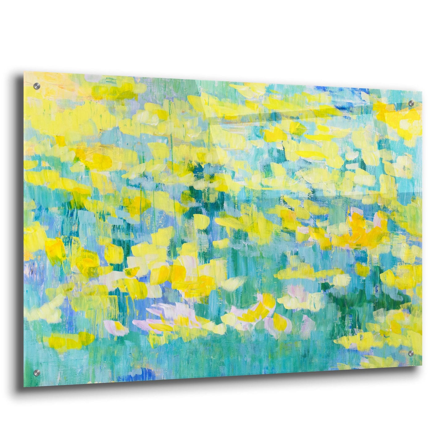 Epic Art 'And They Were All Yellow' by Cassandra Gillens, Acrylic Glass Wall Art,36x24